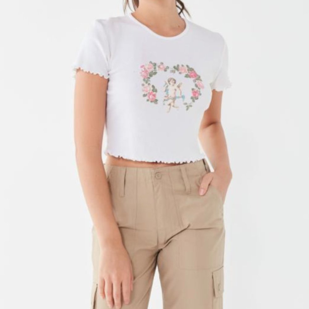 Truly Madly Deeply Lettuce Edge baby Tee